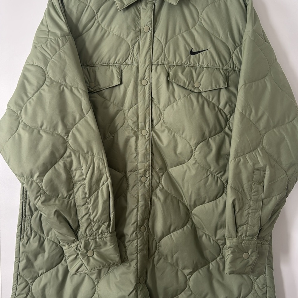 Nike Women's Sportswear Essentials Quilted Trench Coat NWT Size XS oversized - Picture 13 of 15